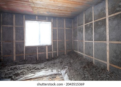 Internal Walls Are Insulated With Cellulose Insulation