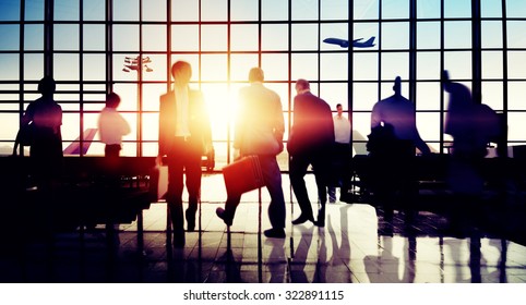 International Airport Business Travel Trip Concept