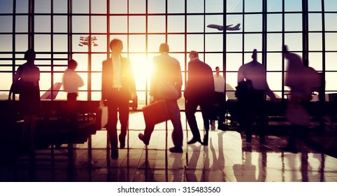 International Airport Terminal Travel Business Trip Concept