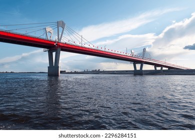 International bridge trough Amur river between Russia and China. Blagoveshchensk