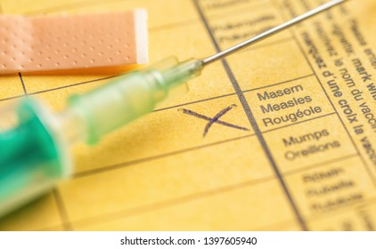 International certificate of vaccination - Measles