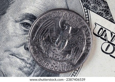 international currency American cash dollars close-up, genuine United States dollars close-up
