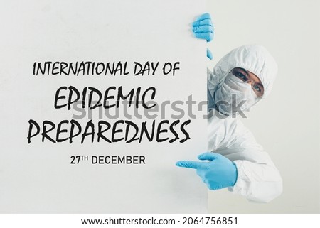 International Day of Epidemic Preparedness banner design.