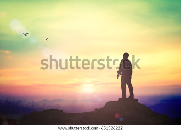 International Migrants Day Concept Silhouette Humble Stock Photo (Edit ...