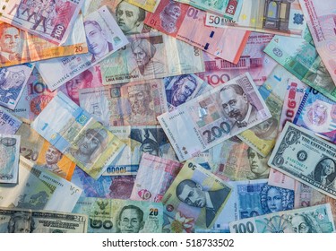 International Money Banknotes Background