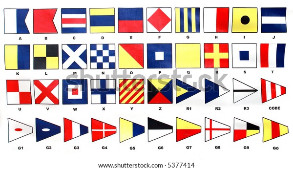 International Signal Code Flags On Ships Stock Photo (Edit Now) 5377414