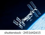 International Space Station. Elements of this image furnished by NASA