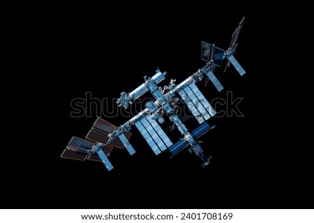 International Space Station. Elements of this image furnished by NASA. High quality photo
