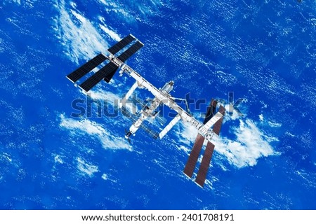International Space Station. Elements of this image furnished by NASA. High quality photo