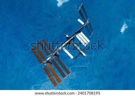 International Space Station. Elements of this image furnished by NASA. High quality photo