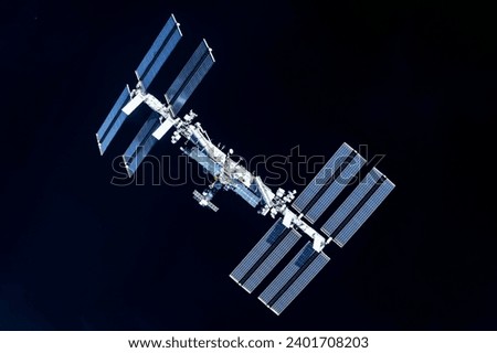 International Space Station. Elements of this image furnished by NASA. High quality photo
