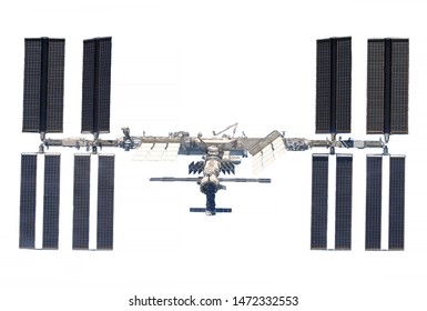 The International Space Station, the ISS developed, isolated on a white background. Elements of this image were furnished by NASA. - Powered by Shutterstock