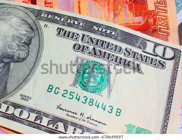 International Trade Us Dollar Russian Ruble Stock Photo Edit Now