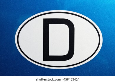 International Vehicle Registration Code Germany Stock Photo (Edit Now