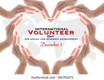 International Volunteer Day For Social And Economic Development December 5 Concept