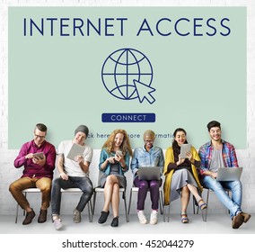Internet Access URL Browsing Connection Concept