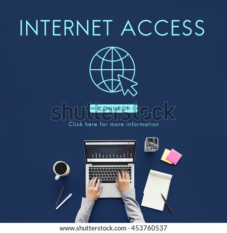 Internet Access URL Browsing Connection Concept