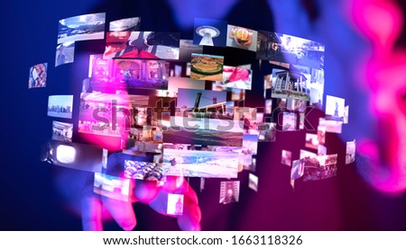 Internet broadband and multimedia streaming entertainment 