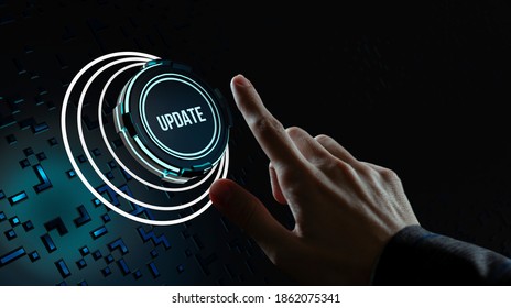 Internet, business, Technology and network concept. Update software computer program upgrade. - Shutterstock ID 1862075341