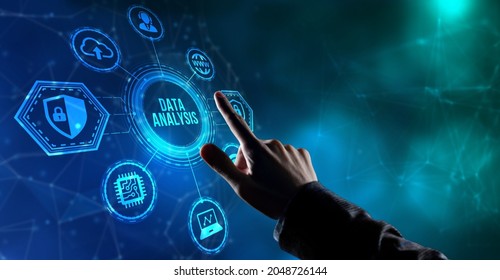 Internet, business, Technology and network concept. Data Analysis for Business and Finance Concept. Information report for digital business strategy.