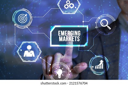 Internet, business, Technology and network concept. Emerging markets. Virtual button. - Shutterstock ID 2121576704