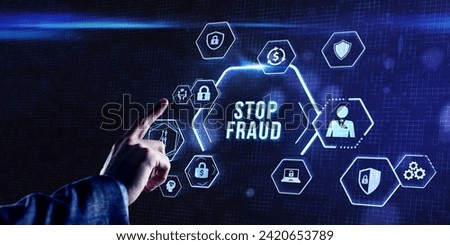 Internet, business, Technology and network concept. Fraud Alert Caution Defend Guard Notify Protect Concept.