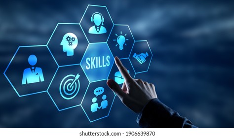 Internet, business, Technology and network concept.Coach motivation to skills improvement. Education concept. Training. Leadership skills. Human abilities.  