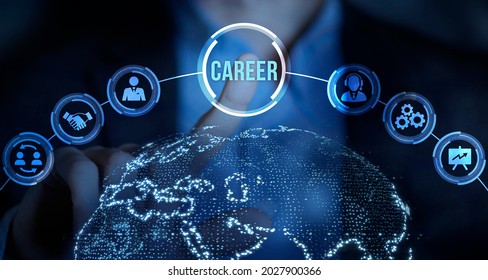 Internet, business, Technology and network concept.Coach motivate to career growth. Personal development, personal and career growth. Potential concepts. 