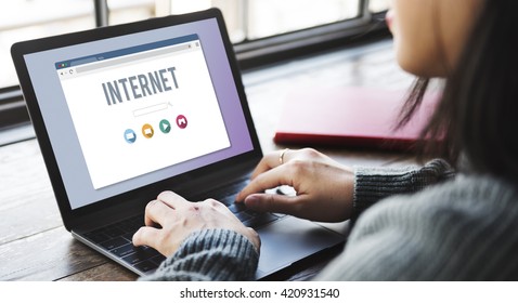 internet Computer Data Digital Networking Web Concept