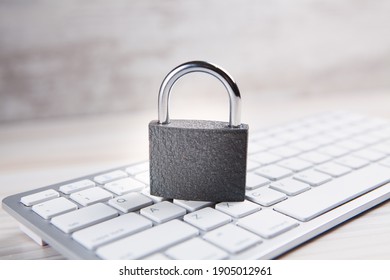 Internet and computer security concept.