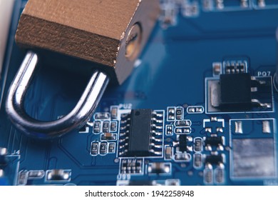 Internet and computer security concept.