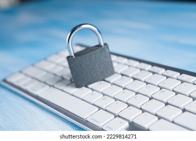 Internet and computer security concept.