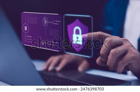 internet, Cyber, firewall security, Data protection, information safety and encryption, secured access to user personal data.