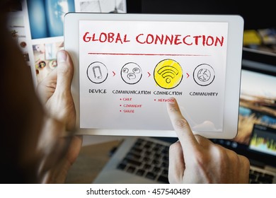 Internet Multimedia Technology Networking Concept