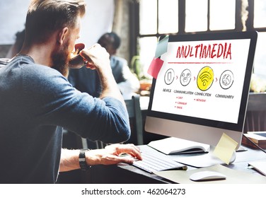 Internet Multimedia Technology Networking Concept