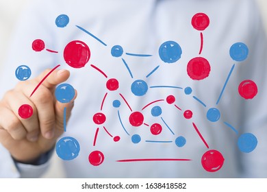 internet net and data digital concept