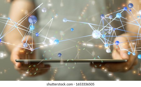 internet net and data digital concept