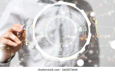 internet net and data digital concept