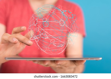 internet net and data digital concept