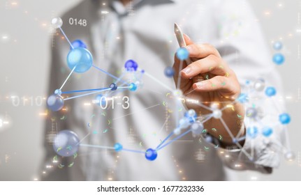 internet net and data digital concept