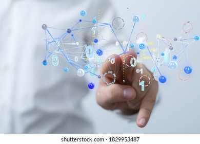 internet net and data digital concept.