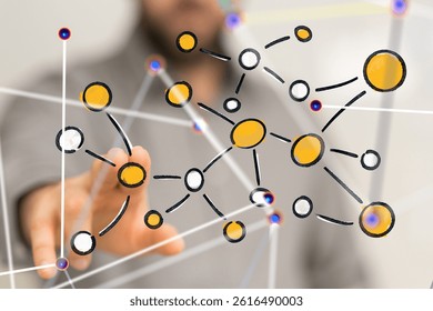 internet net and data digital concept
