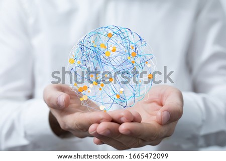internet net and data digital concept