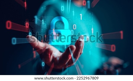Internet network security, user privacy security and encryption, secure internet access Future technology and cybernetics, Cyber Security Data Protection, Business Technology Privacy concept.