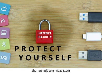 Internet Security Concept.