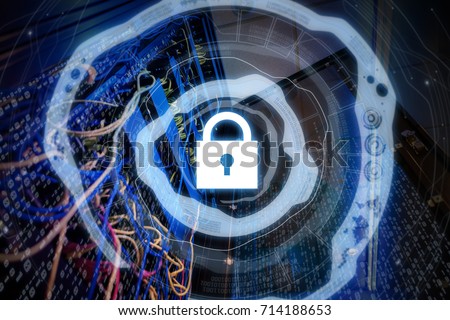 Internet security concept.