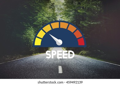 Internet Speed Test Software Concept