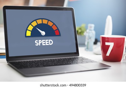 Internet Speed Test Software Concept