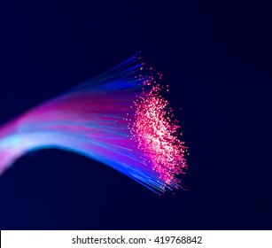
Internet technology fiber optic background