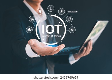 Internet of things IOT devices and network connection concepts Cloud centric